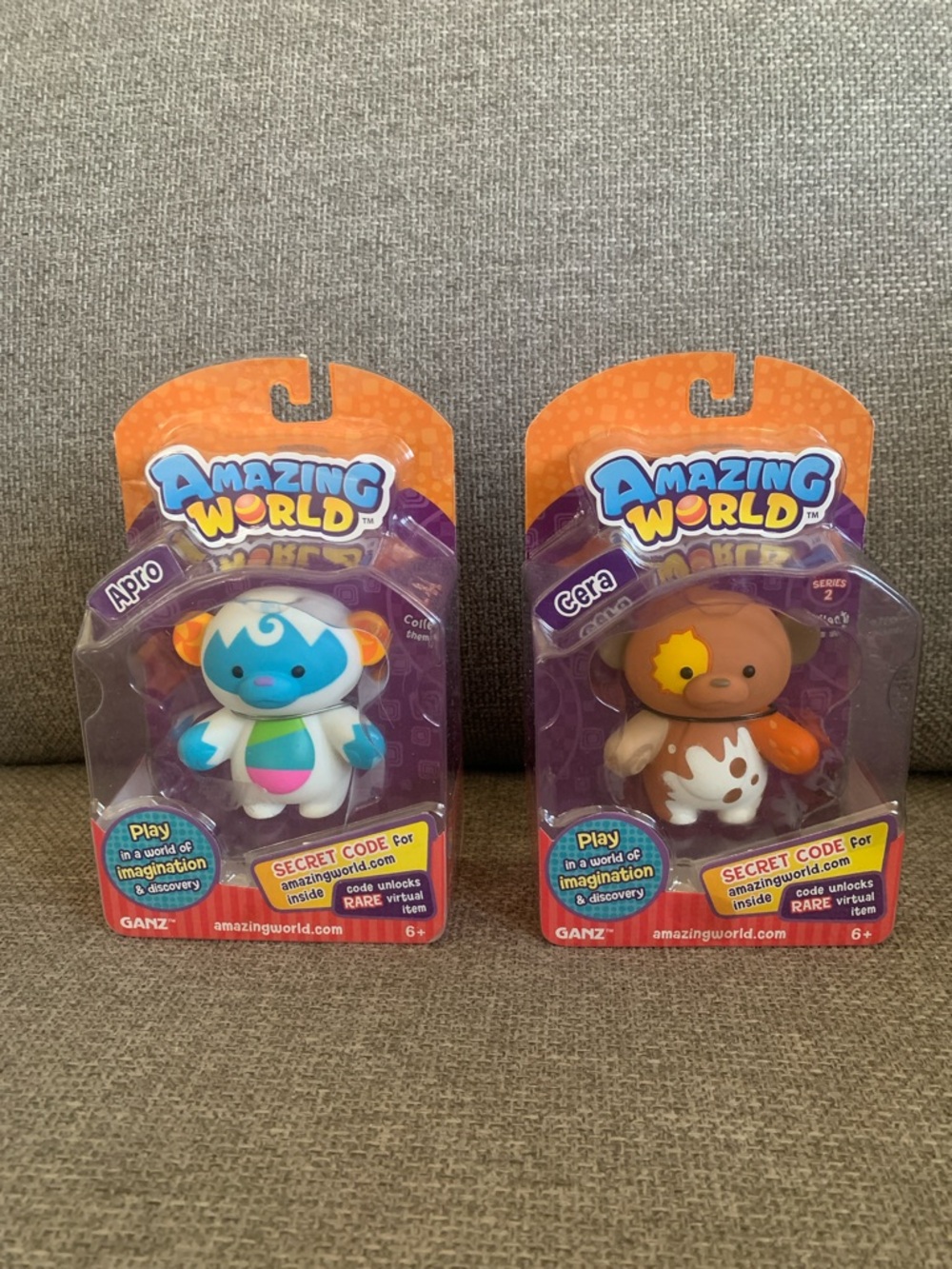 GANZ Amazing World 3” Figures Apro and Cera 
New